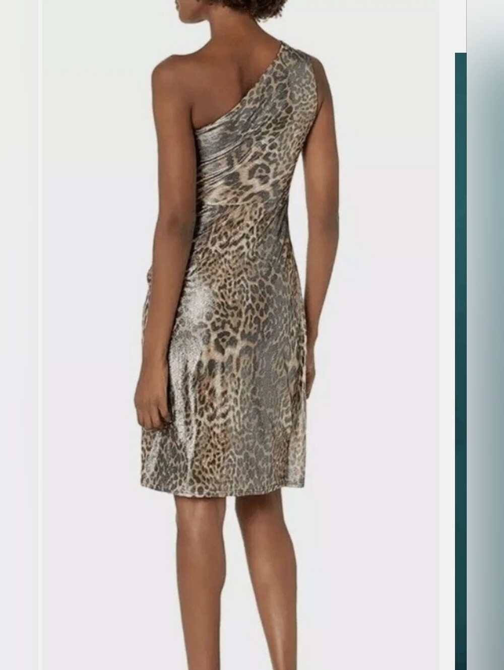 SHO by Tadashi Shoji one-shoulder shift dress size XXS NEW - Picture 2 of 6